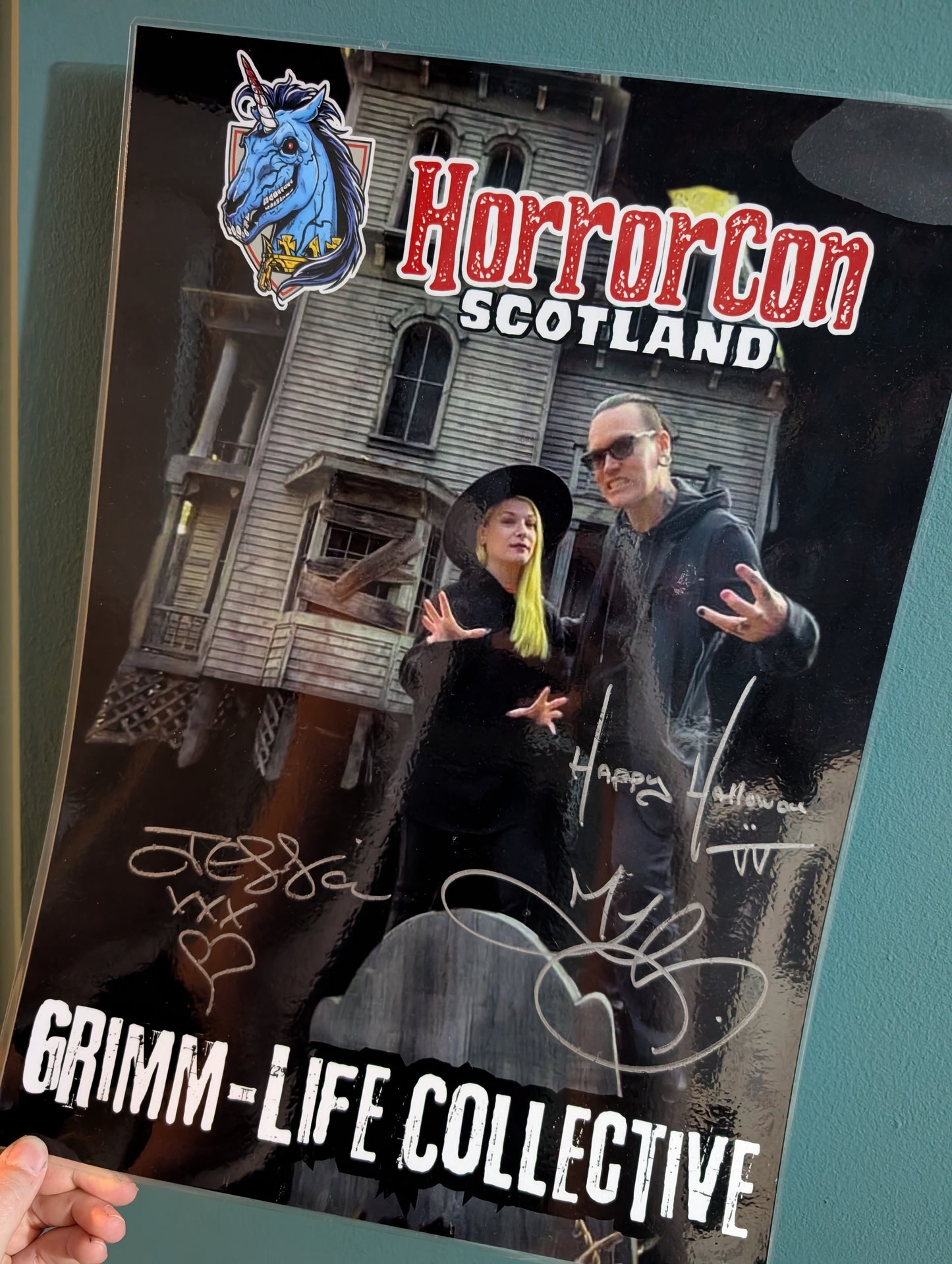 A3 Laminated Grimm-Life Collective Horror Con 2024 Poster Signature
