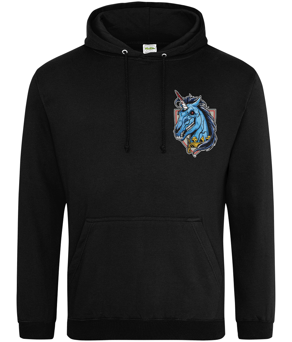 AWDis College Hoodie HCS Unicorn Logo Transparent BG