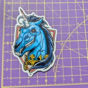 HCS Unicorn Head Sticker